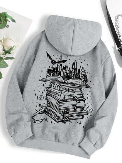 Funny Book Graphic Hoodie for Kids