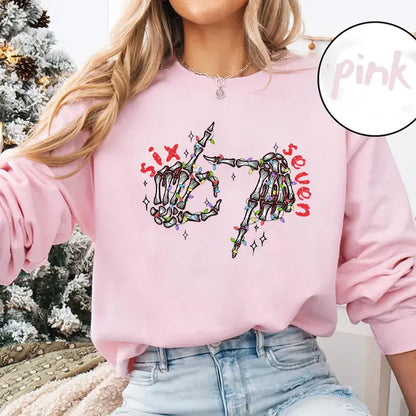 Skeleton Hands Christmas Sweatshirt for Kids