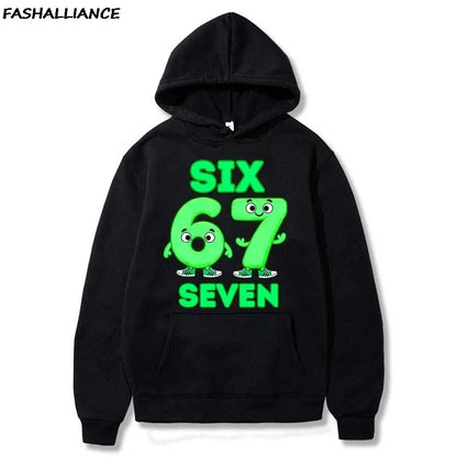 Funny 67 Six Seven Hoodie for Kids