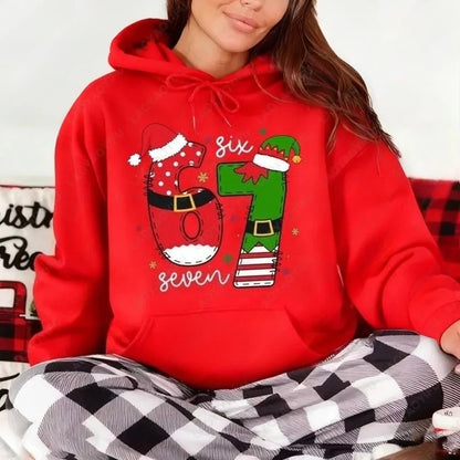 Funny Meme Christmas 67 Graphic Unisex Hooded Sweatshirt
