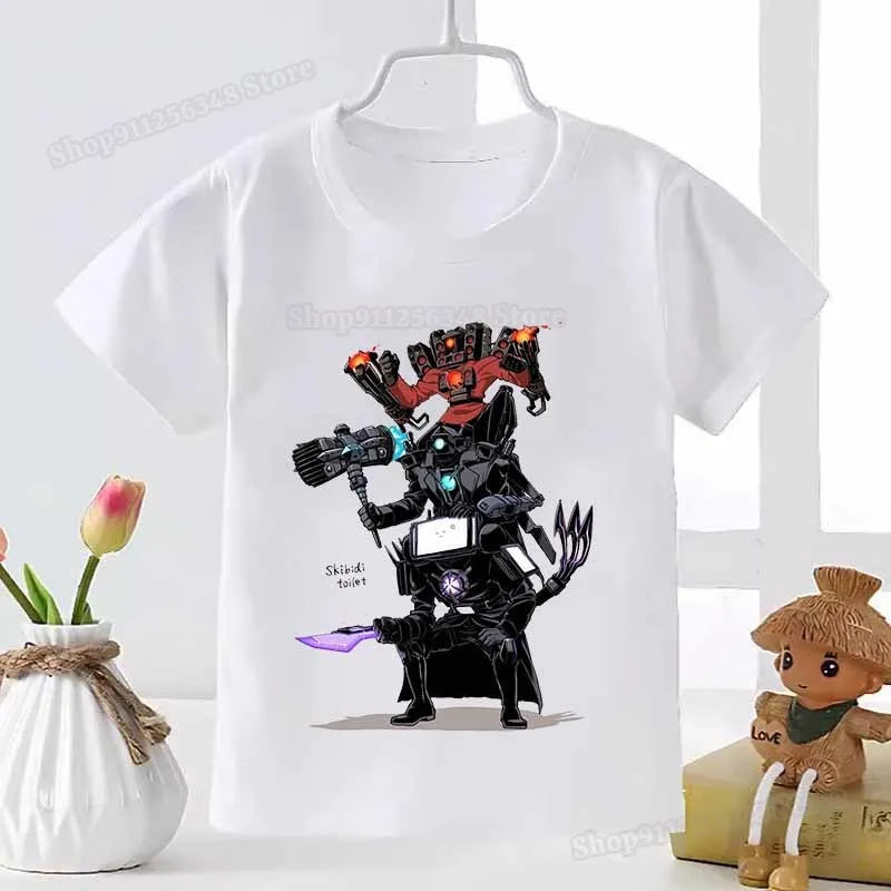 skibidi toilet graphic t-shirt for kids