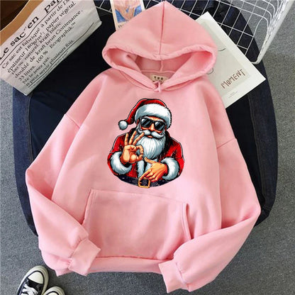 Christmas Santa Graphic Hoodie for Kids