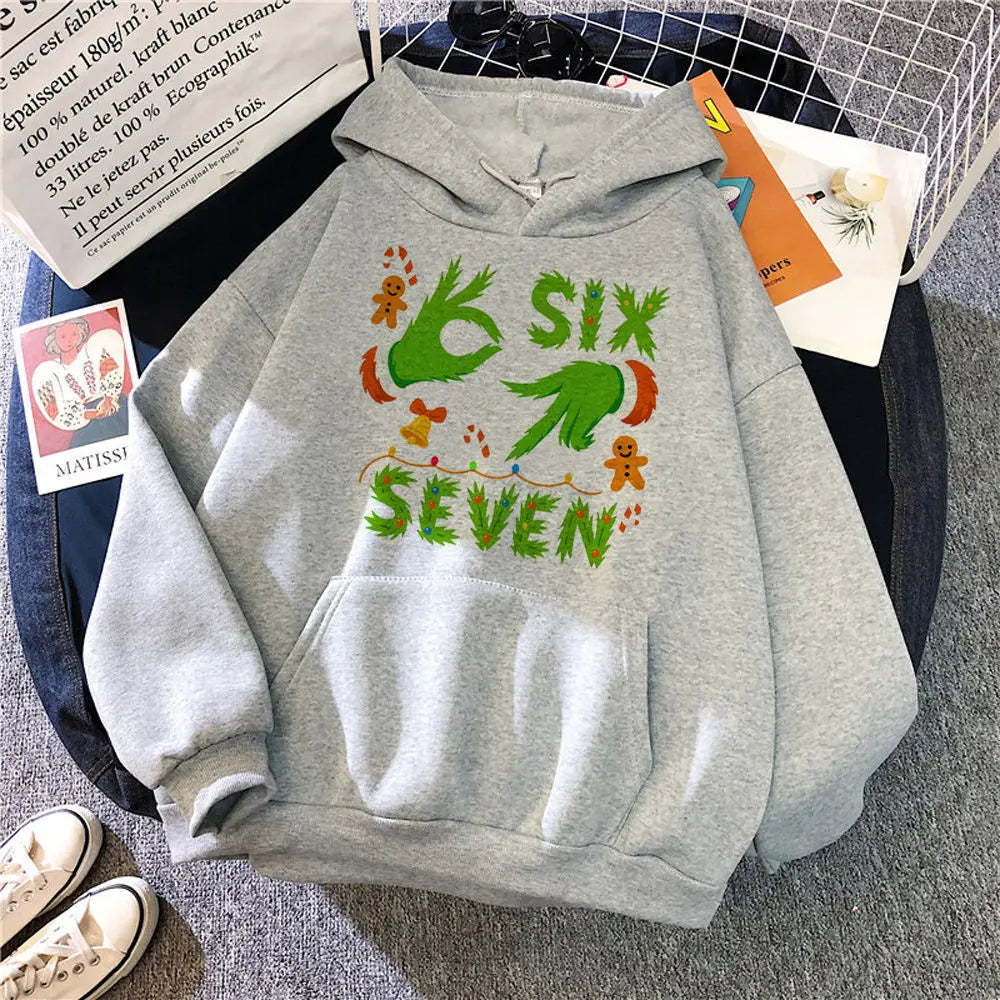 six seven cartoon hoodie for kids