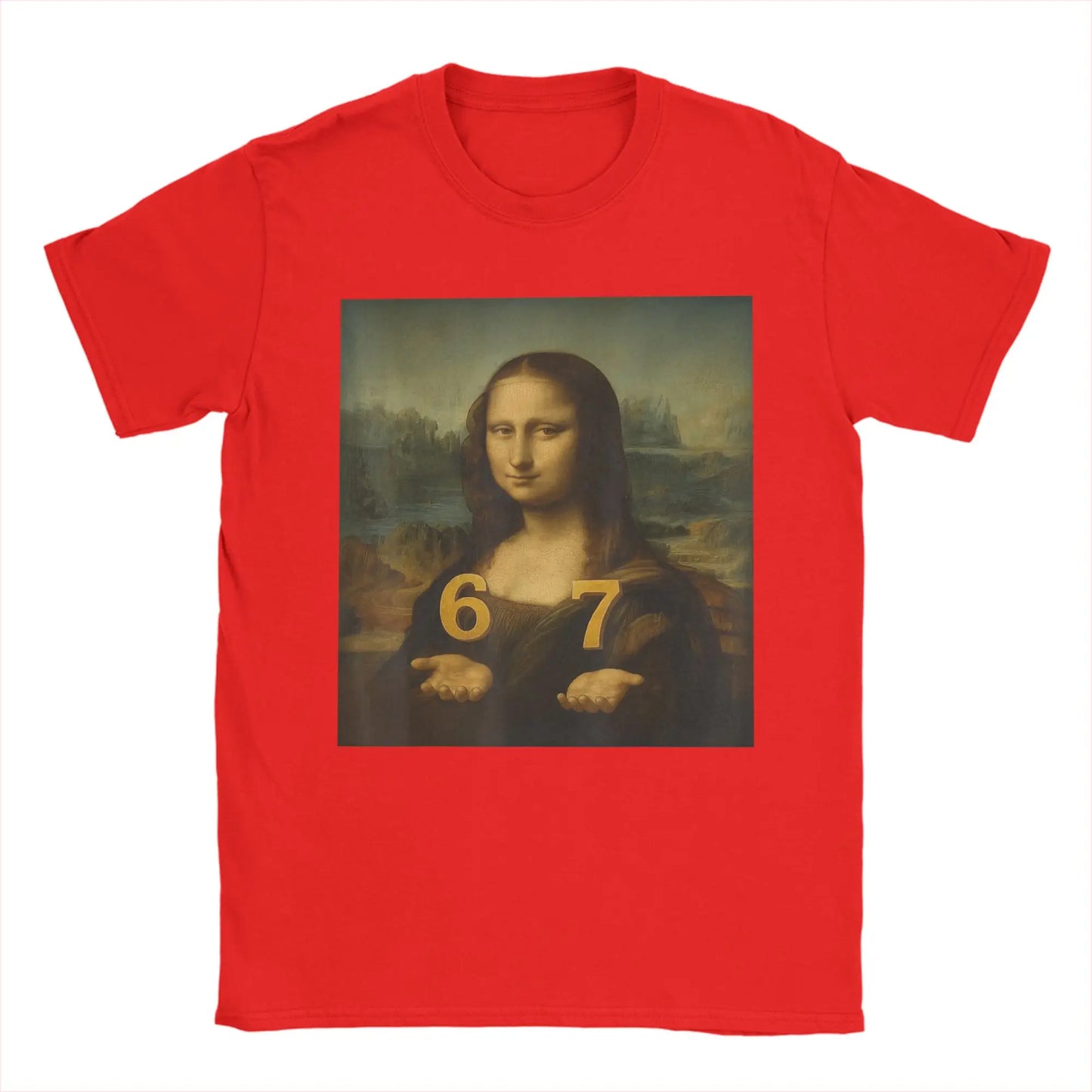 funny meme t-shirt with mona lisa design for kids