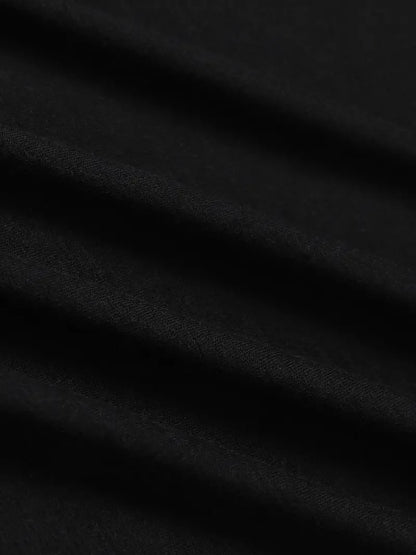 Floral Print T-shirt for Kids - Black