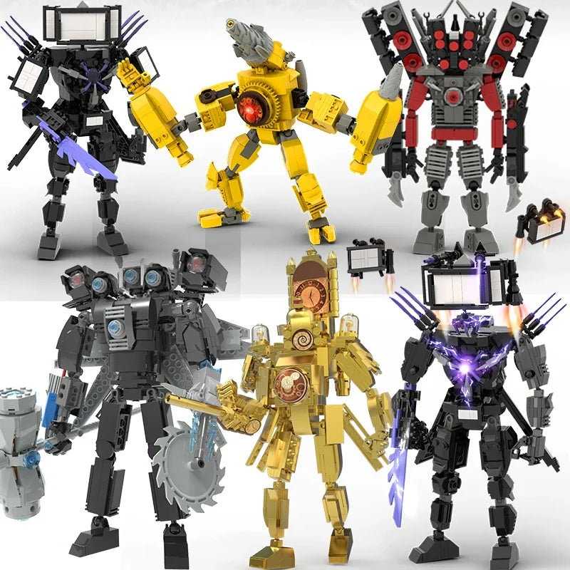 skibidi toilet building blocks toy for kids