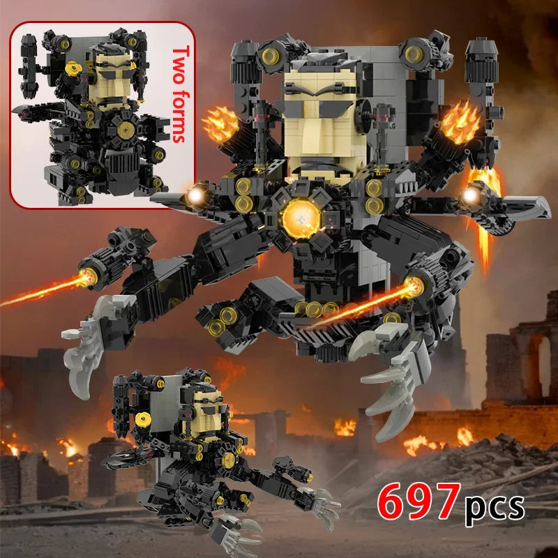 skibidi toilet building blocks toy for kids