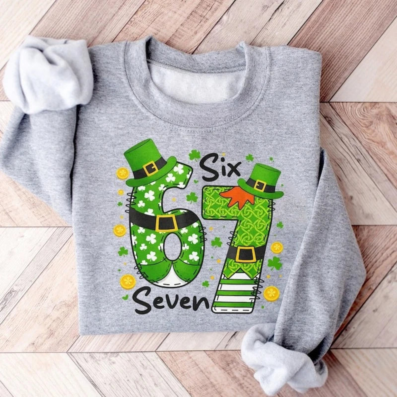 lucky clover design hoodie for kids