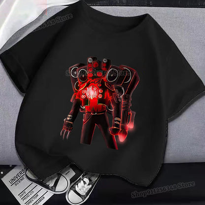 Skibidi Toilet Kids Summer T-Shirt