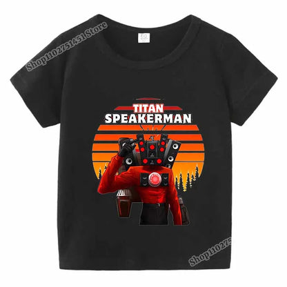 Skibidi Toilet Graphic T-shirt for Kids