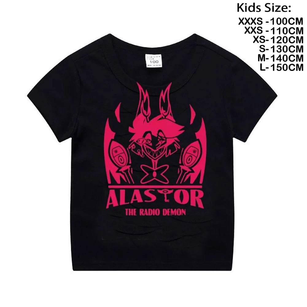 vox gaslighter hazbins hotels graphic t-shirt for kids