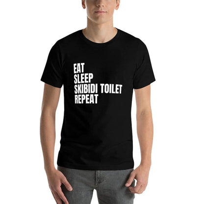 Eat Sleep Skibidi Toilet Repeat T-Shirt