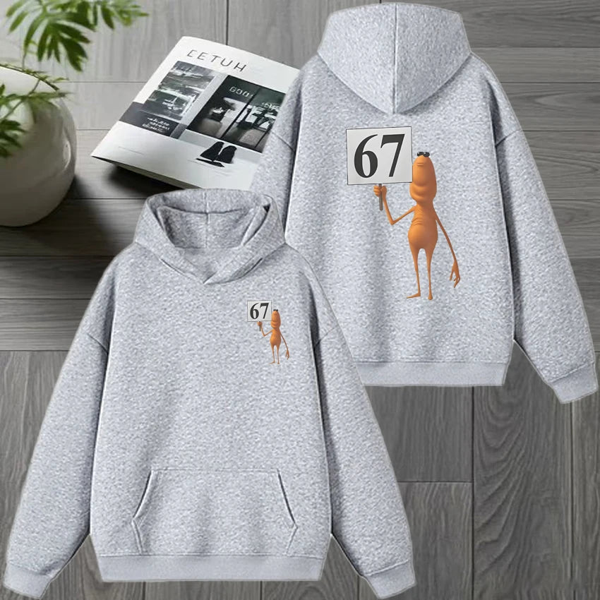 marcus the worm meme graphic hoodie