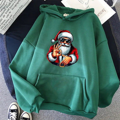 Christmas Santa Graphic Hoodie for Kids