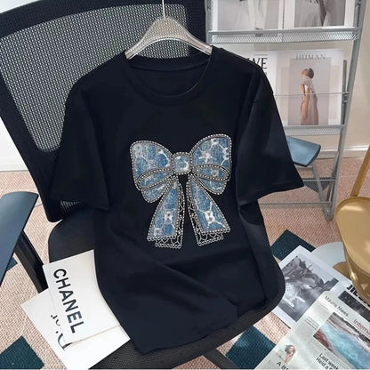 Skibidi Bows Print T-Shirt for Kids
