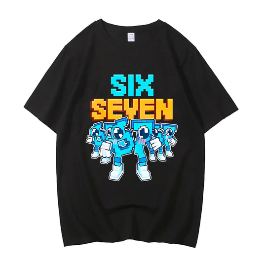 Funny Six Seven Gaming Meme T-Shirt for Boys