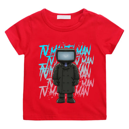 Skibidi Toilet Graphic T-shirt for Kids
