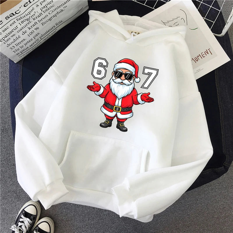 y2k christmas santa graphic hoodie for kids