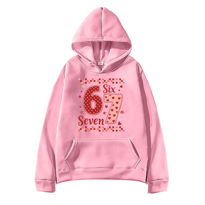 Six Seven Valentine's Day Hoodie for Kids