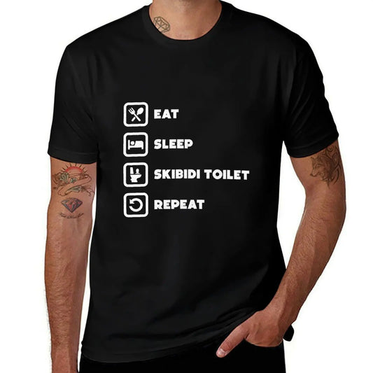 Eat Sleep Skibidi Toilet Repeat T-Shirt