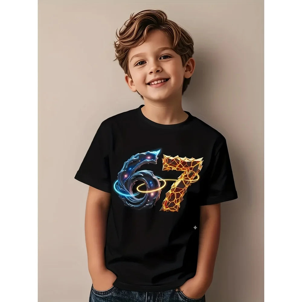 67 six seven math joke t-shirt for kids