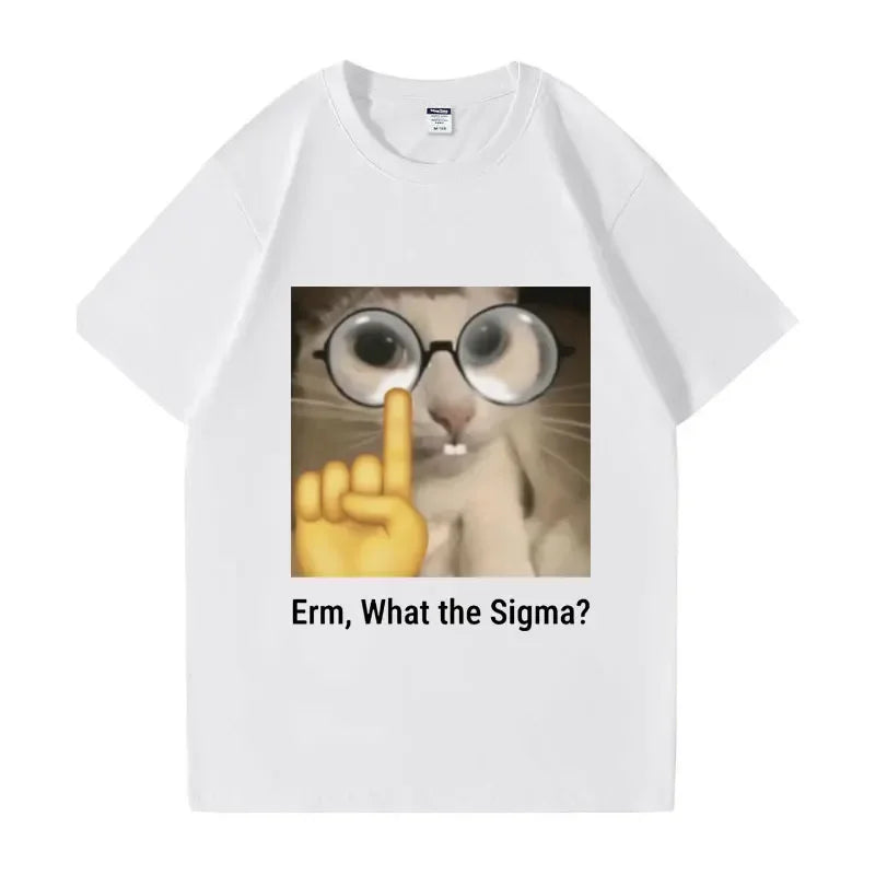 funny meme cat t-shirt for kids and teens