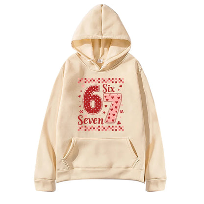 Six Seven Valentine's Day Hoodie for Kids