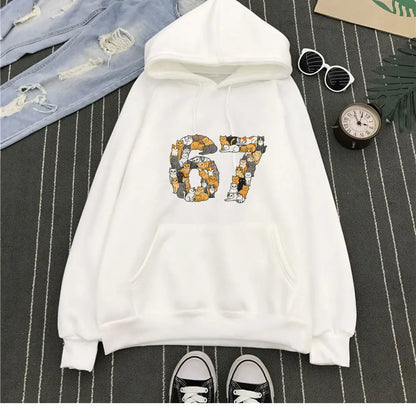 67 Cartoon Graphic Hoodie for Kids