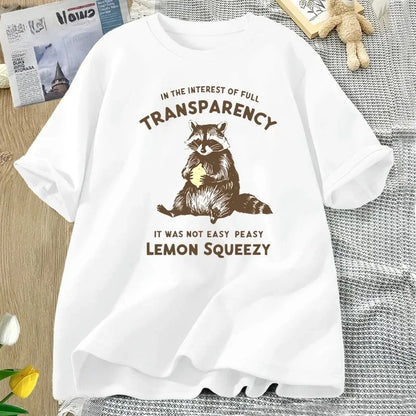 Funny Raccoon T-Shirt - Stay Trashy Graphic Tee