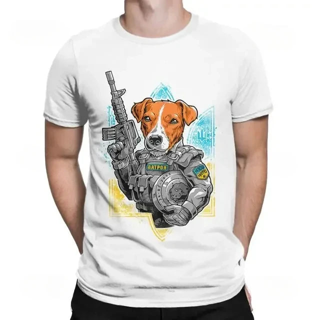 patron dog graphic t-shirt for kids