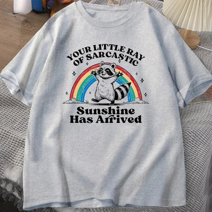 Funny Sarcastic Raccoon T-shirt for Kids