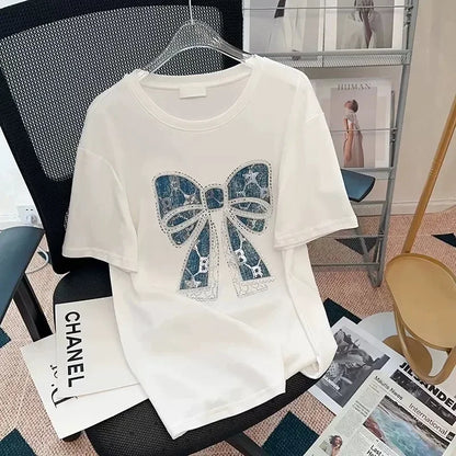 Skibidi Bows Print T-Shirt for Kids