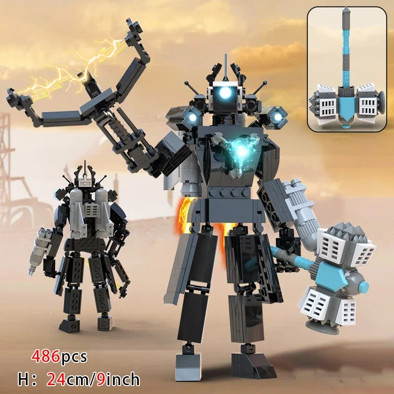 skibidi toilet building blocks toy for kids