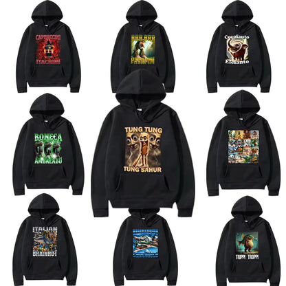 Funny Meme Graphic Hoodie for Kids