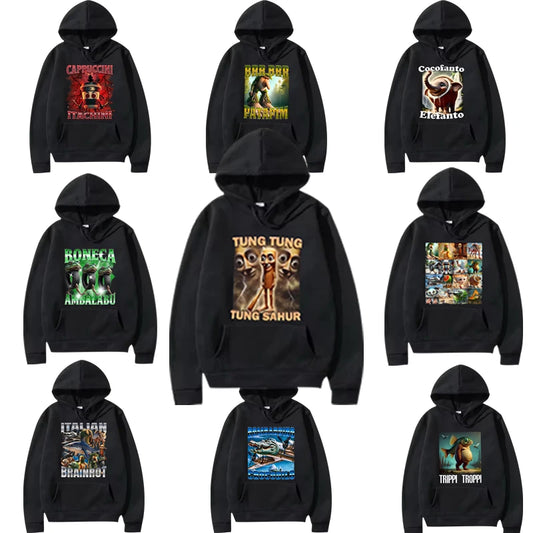 Funny Meme Graphic Hoodie for Kids