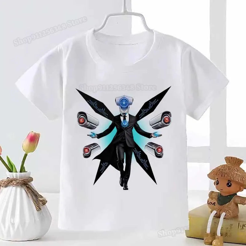 skibidi toilet graphic t-shirt for kids