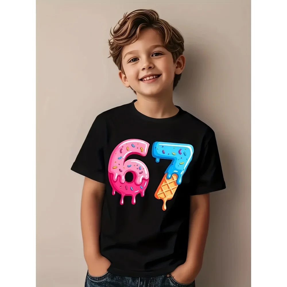 67 six seven math joke t-shirt for kids