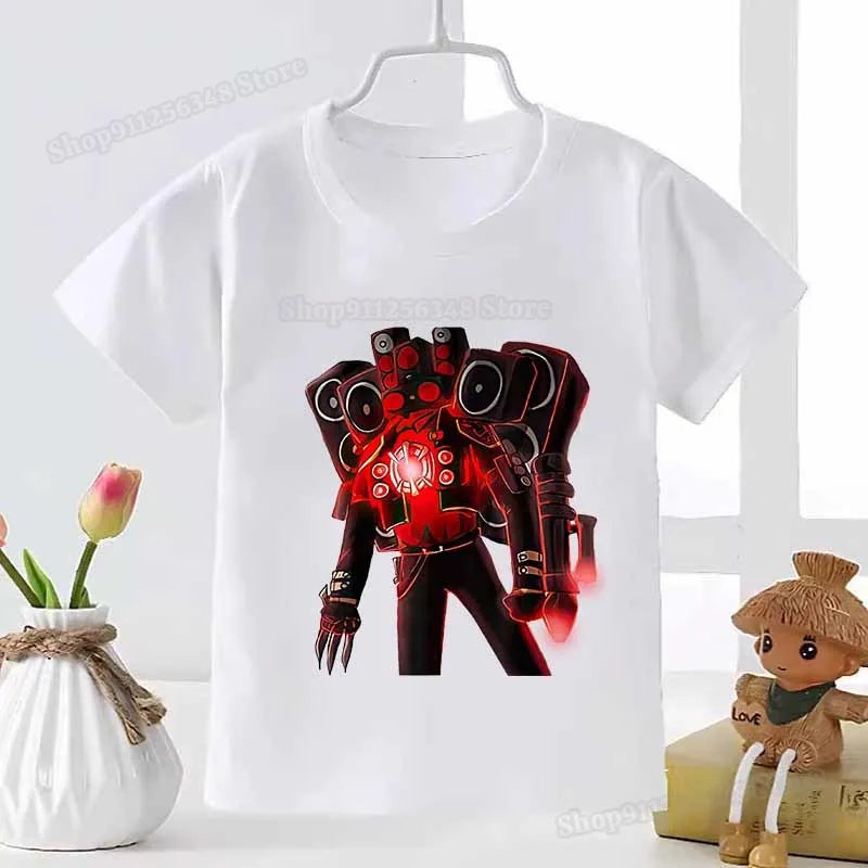 skibidi toilet graphic t-shirt for kids