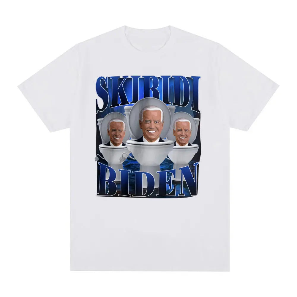 skibidi biden funny meme t-shirt for kids and teens