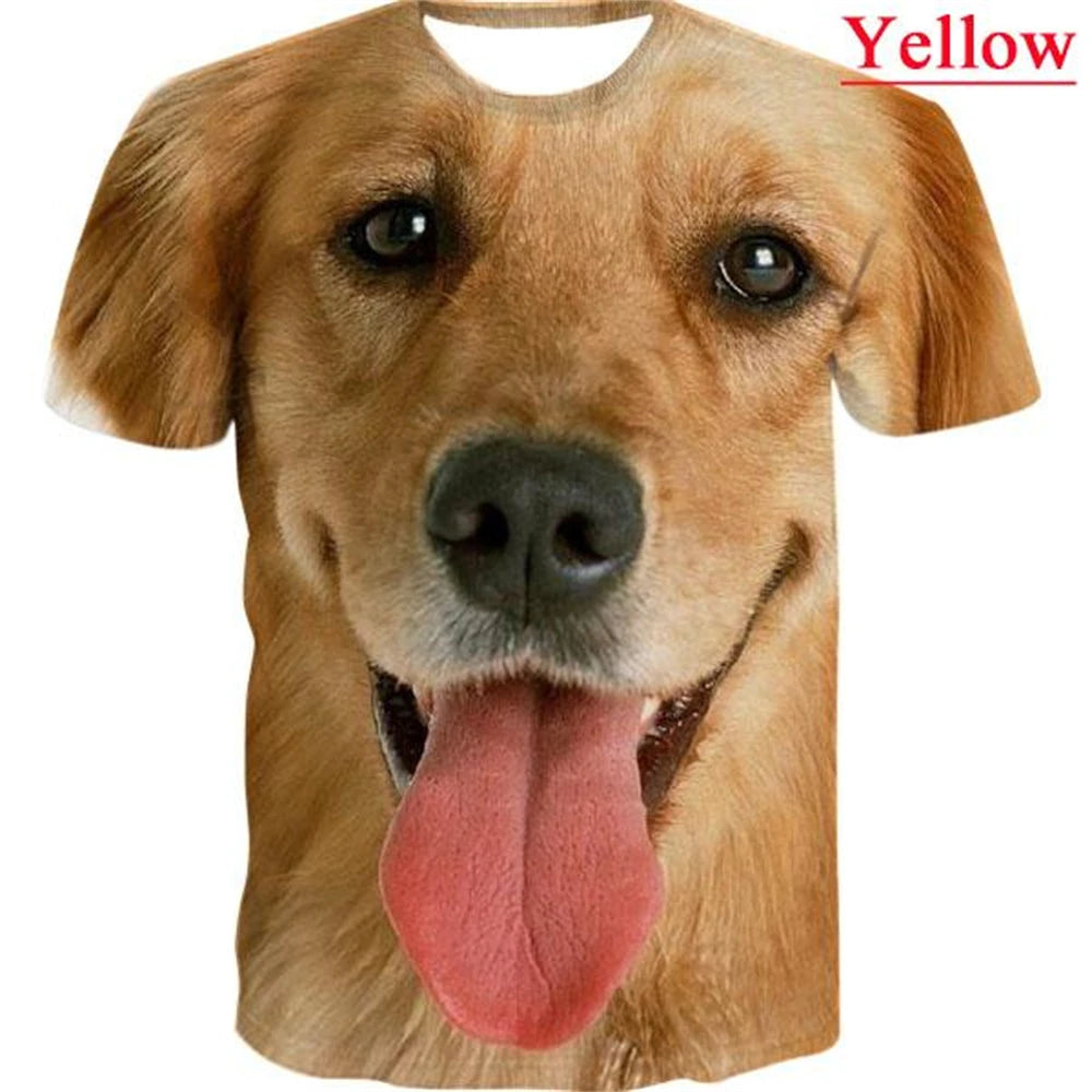 animal face graphic t-shirts for kids