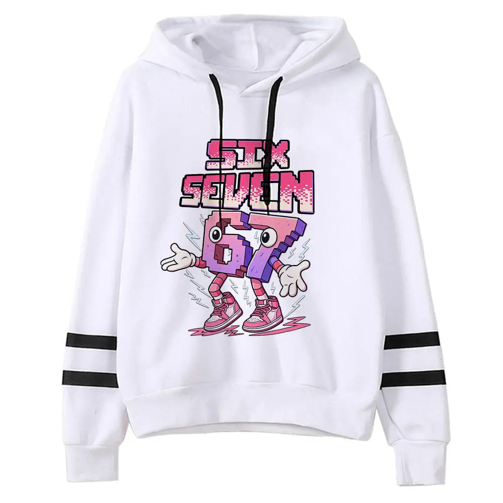 six seven graphic hoodie for kids