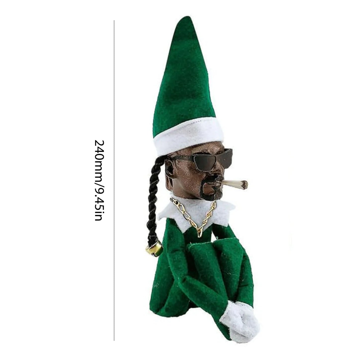 snoop on a stoop christmas elf doll