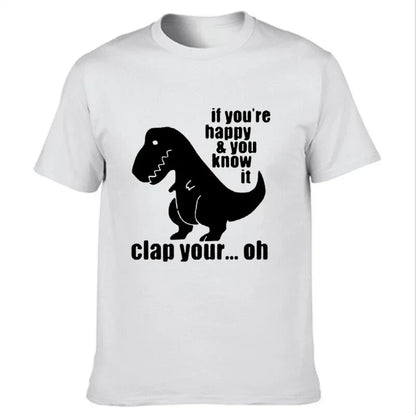If You're Happy Dinosaur Graphic T-shirt