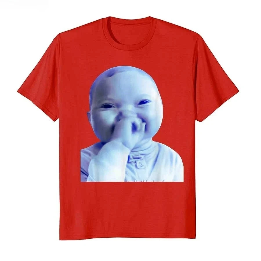 funny ai baby t-shirt with laughing emoji