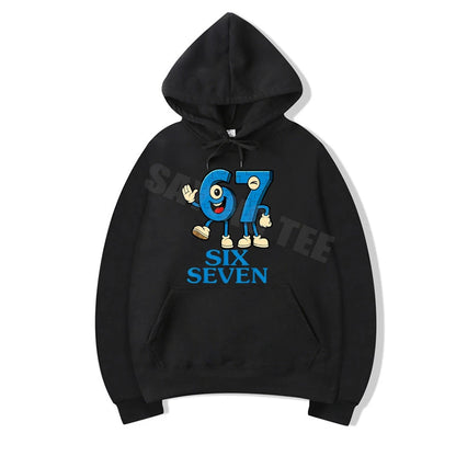 Bruh 67 Meme Hoodie - Fun Brainrot Design