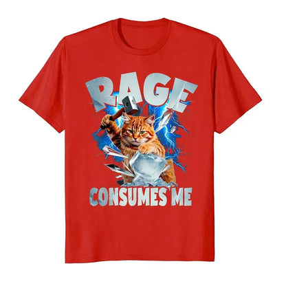 Anger Consumed Me Cat Emoji T-shirt
