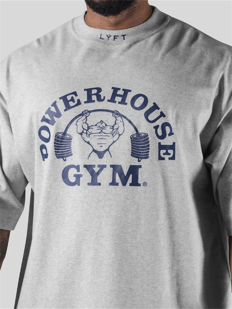 powerhouse gym graphic t-shirt for kids