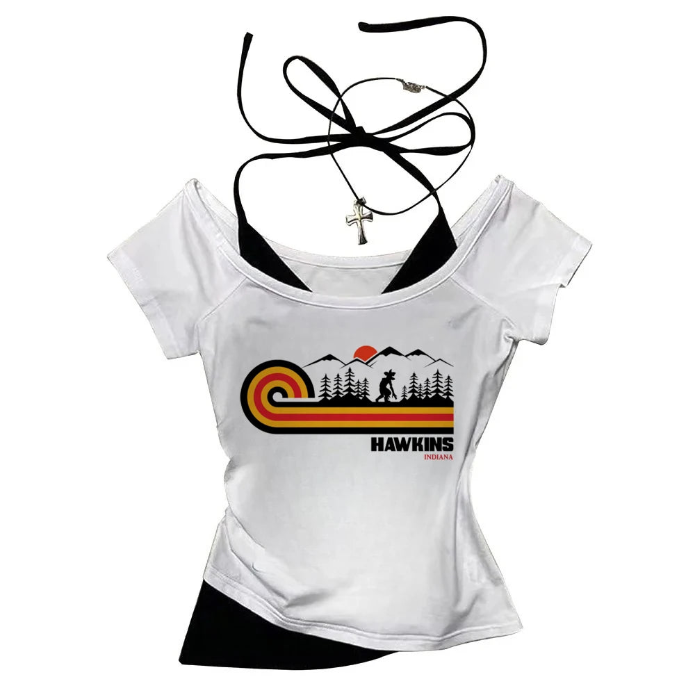 hawkins demogorgon graphic t-shirt for kids