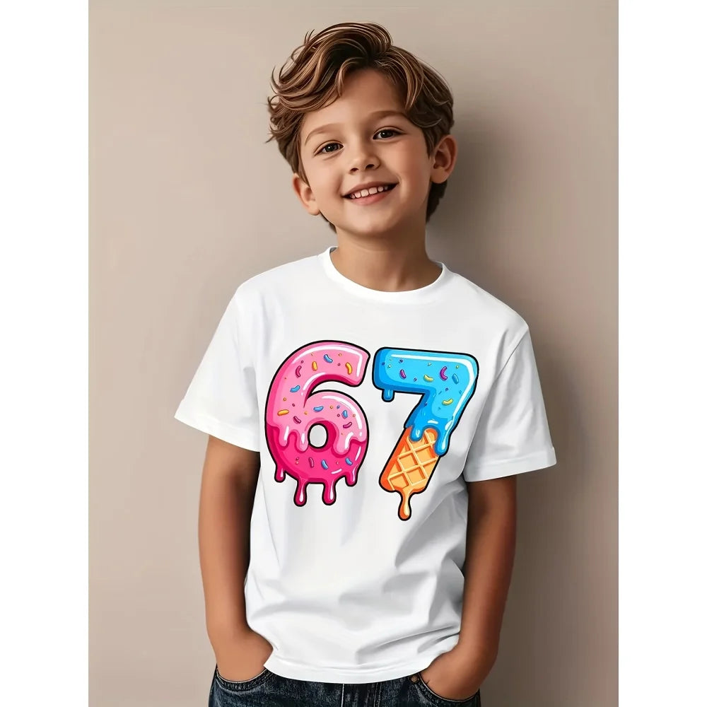 67 six seven math joke t-shirt for kids