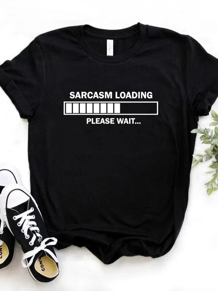 sarcasm loading t-shirt for kids